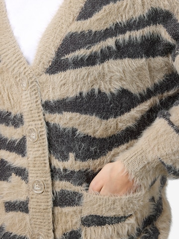 Noisy may Knit cardigan in Grey