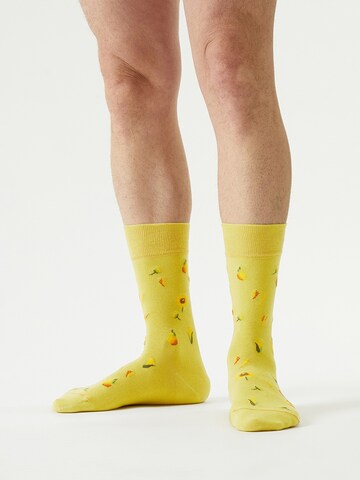 Von Jungfeld Socks 'Herbst ICONS' in Yellow