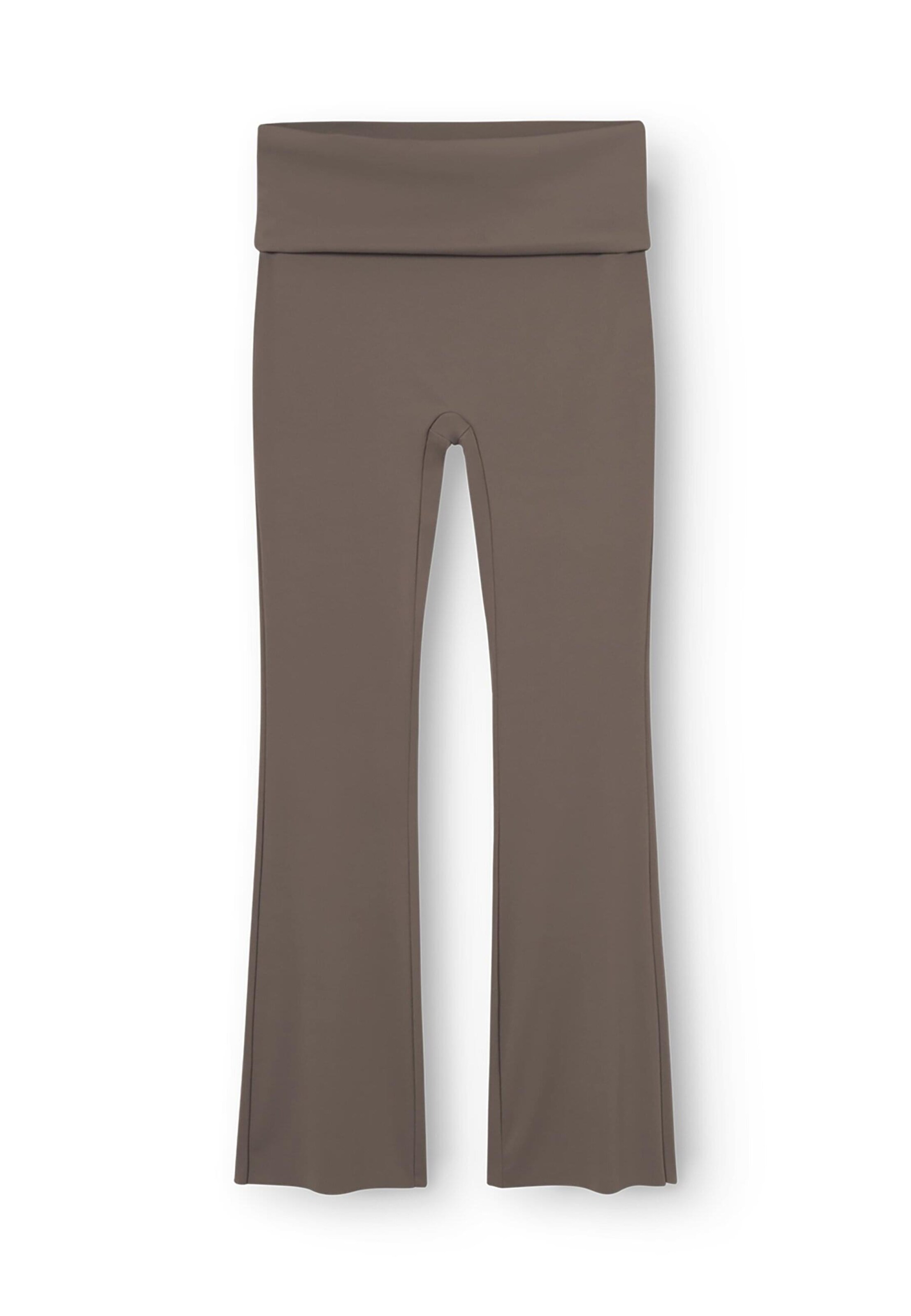 rethinkit studios Flared Leggings 'All Day' in Brown: front