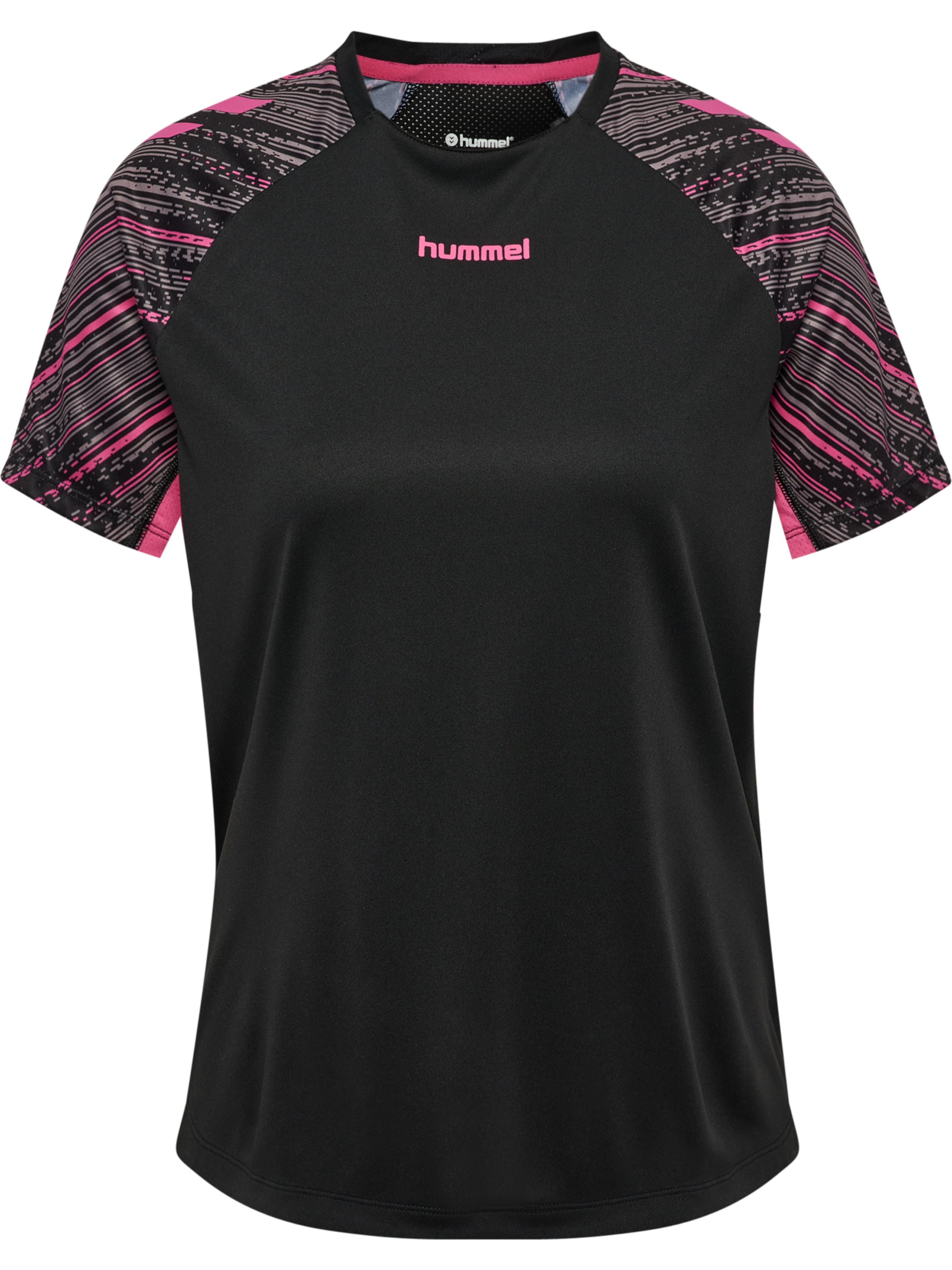 T-shirt fonctionnel Hummel en noir : devant