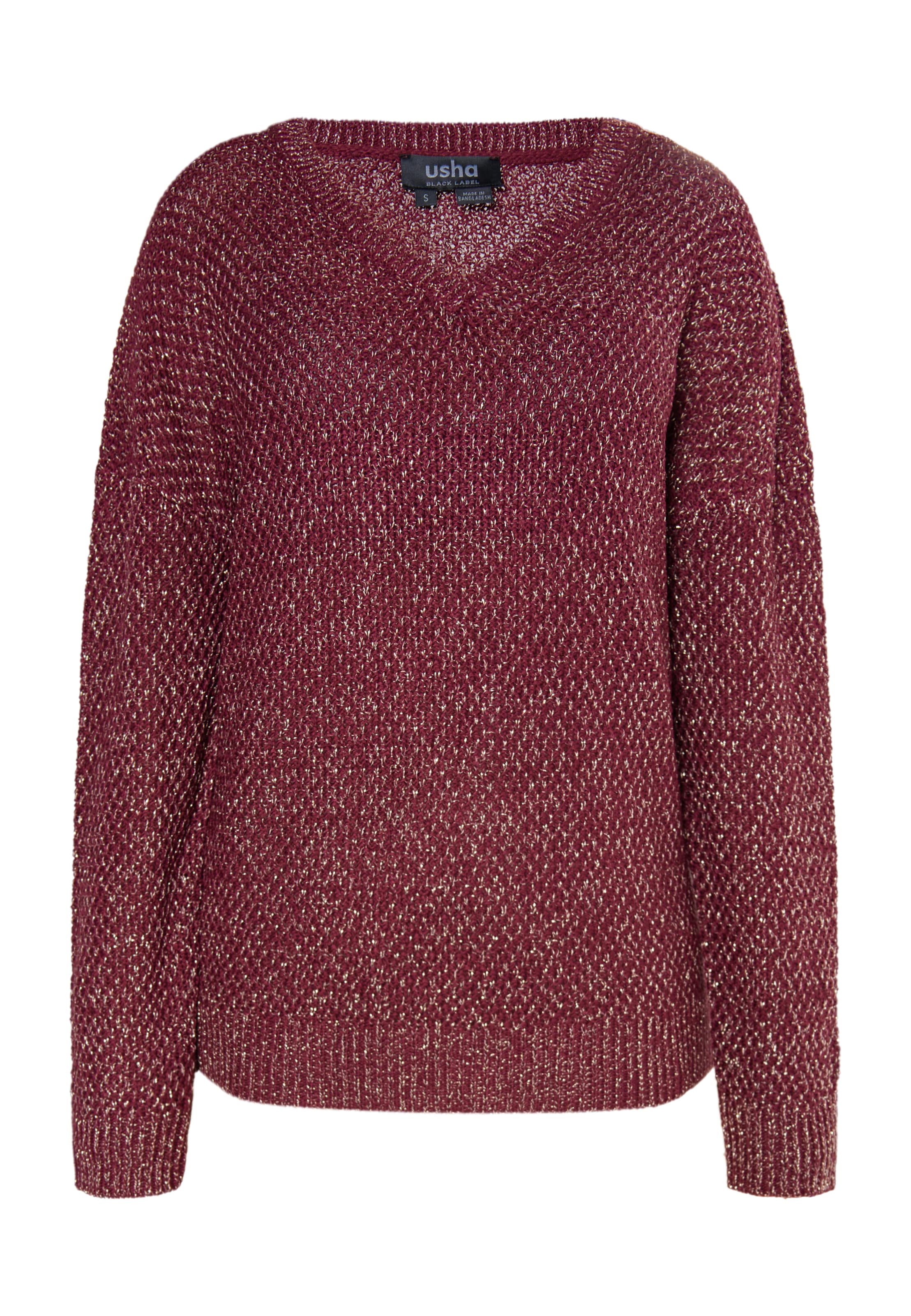 usha BLACK LABEL Пуловер в червено: отпред