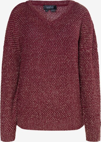 usha BLACK LABEL Pullover in Rot: predná strana