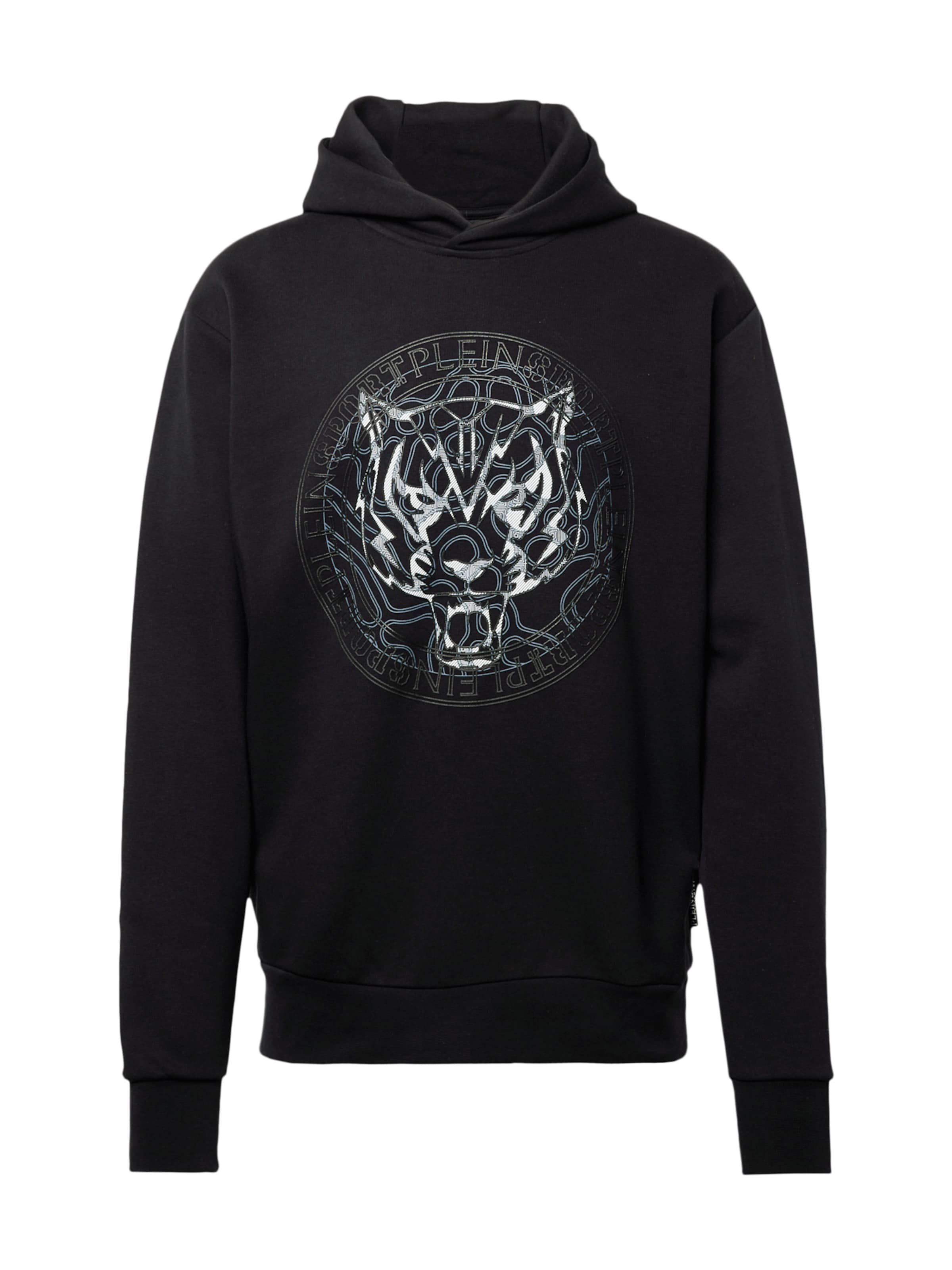 Felpa 'Tiger' di Plein Sport in nero: frontale