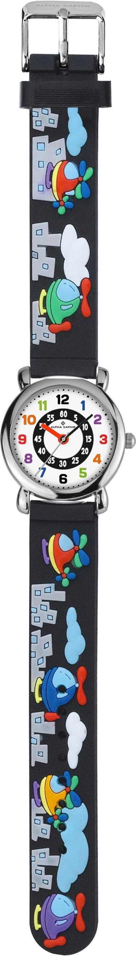 ALPHA SAPHIR Watch in Black: front