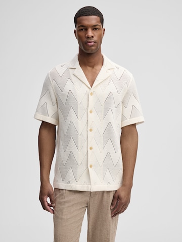 Coupe regular Chemise 'Clint' STRELLSON en blanc : devant