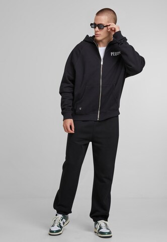 Pequs Sweat jacket in Black