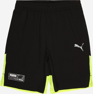 PUMA Loose fit Workout Pants in Black: front