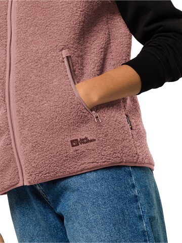 Gilet sportivo 'HIGH CURL' di JACK WOLFSKIN in rosa