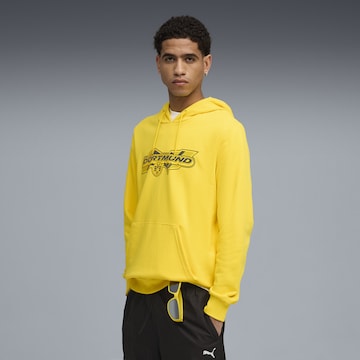 Sweat de sport PUMA en jaune : devant