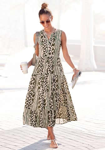 LASCANA Summer Dress in Beige: front