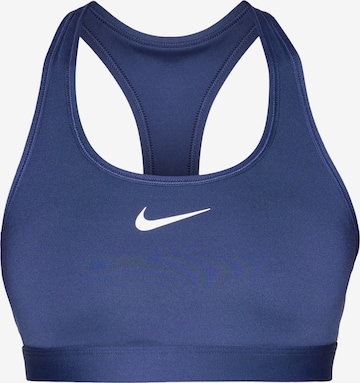 NIKE - Sujetador deportivo 'SWSH' en azul: frente