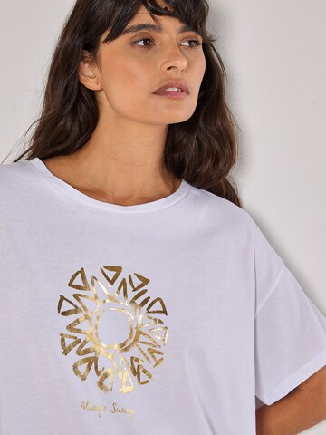 T-shirt Apricot en blanc