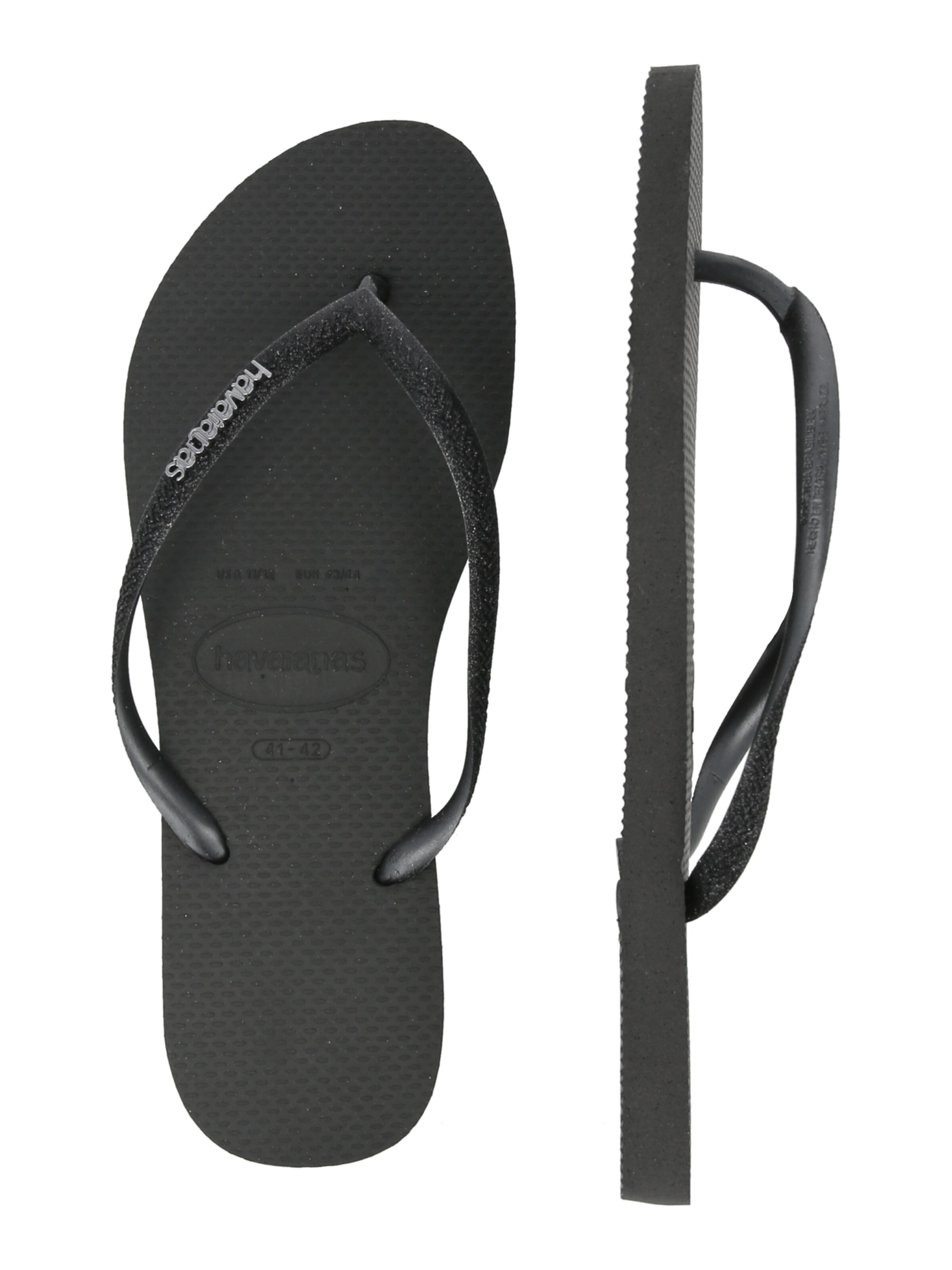 Tongs 'SLIM GLITTER II' HAVAIANAS en noir