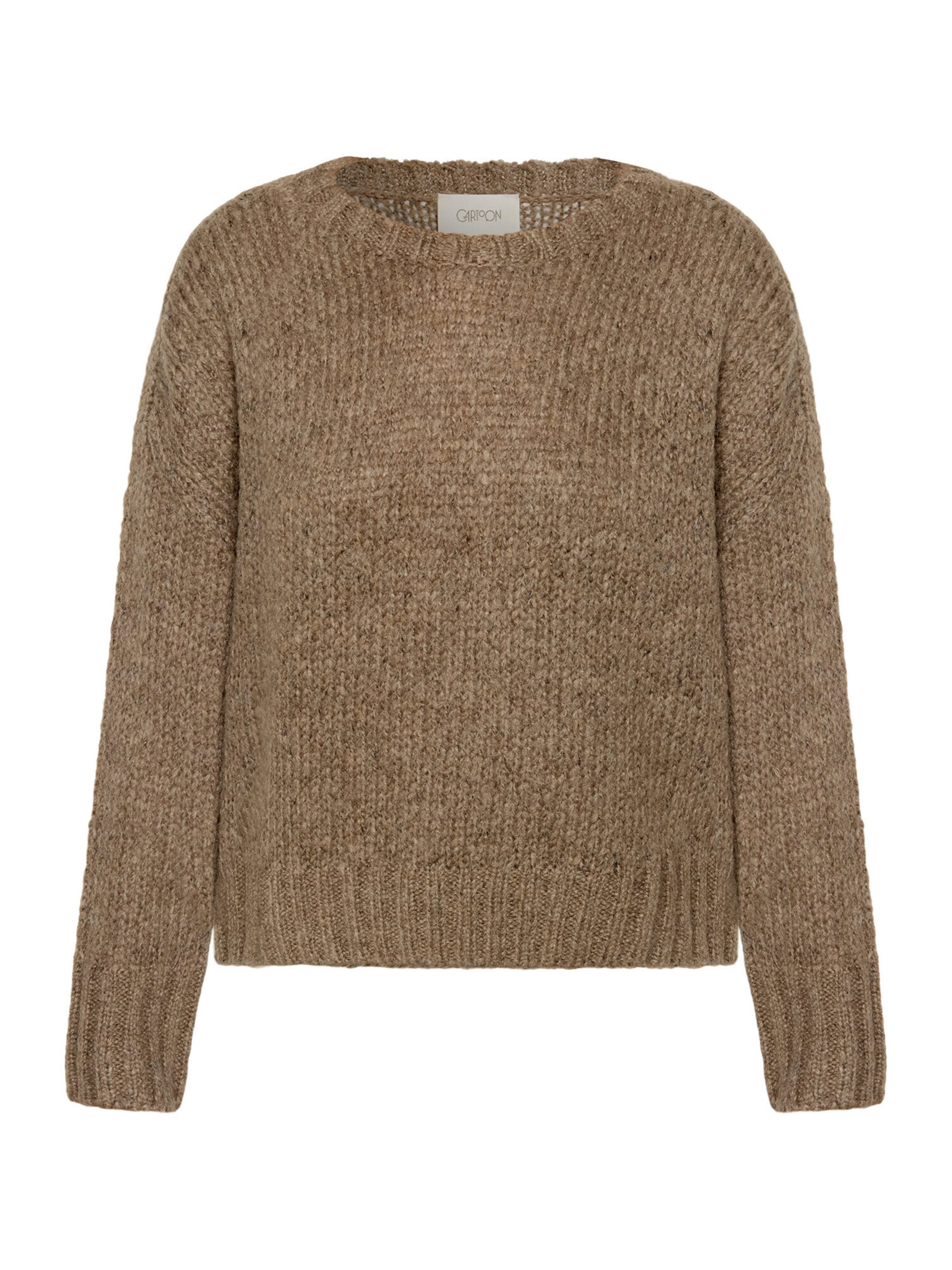 Cartoon Trui in Beige: voorkant
