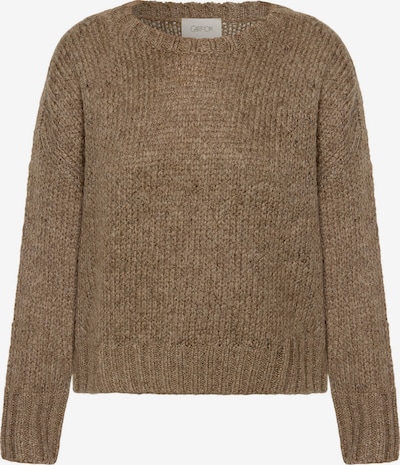 Cartoon Basic-Pullover mit Rundhalsausschnitt in XS in hellbraun, Produktansicht