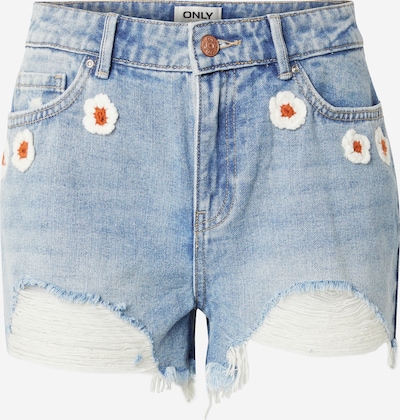 Jeans 'ONLPacy' ONLY pe albastru denim / portocaliu / alb, Vizualizare produs