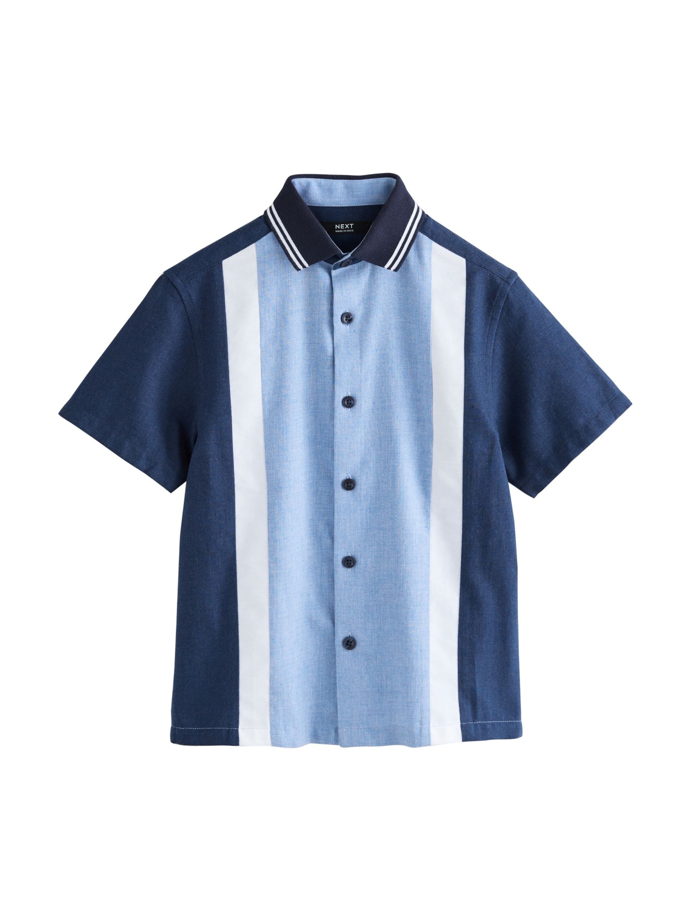Next Средняя посадка Рубашка в Синий: спереди