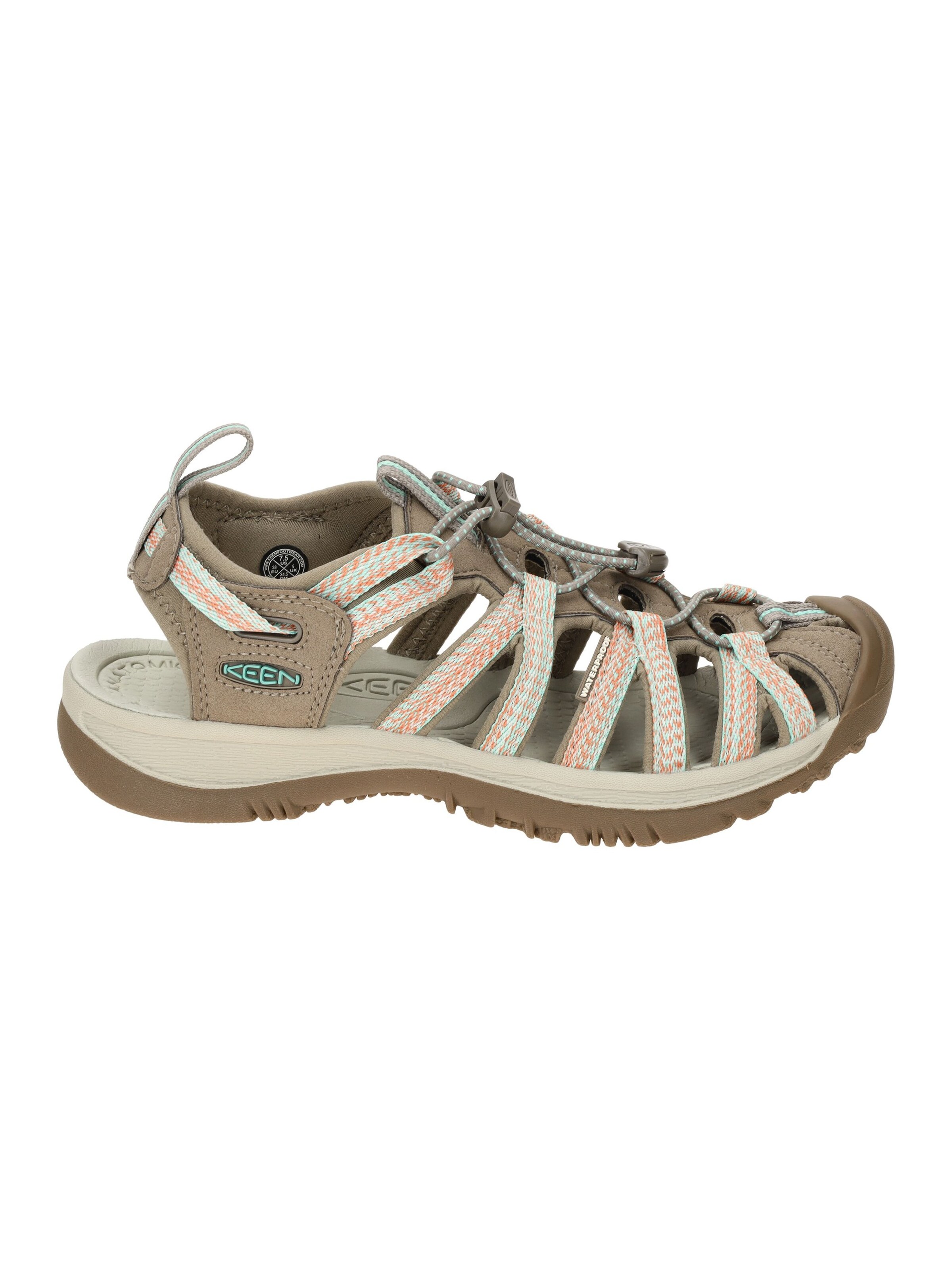 KEEN Sandals 'Whisper Outdoor Wasser' in Brown: front