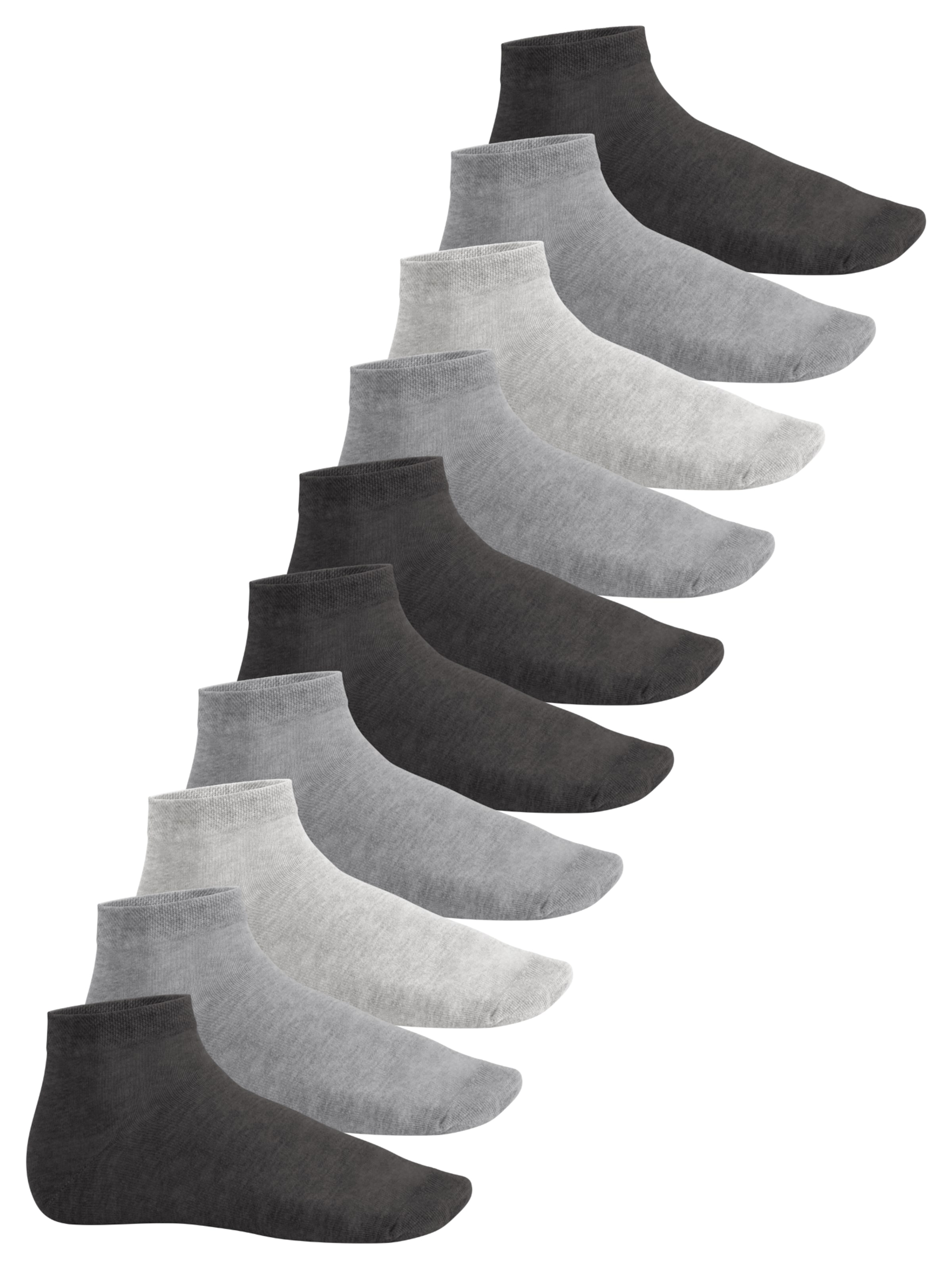 footstar Socken 'EVERYDAY!'‌‌‌ in Grau: Vorderseite