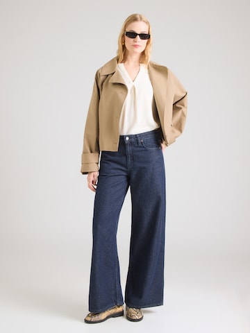 QS Bluza | bež barva