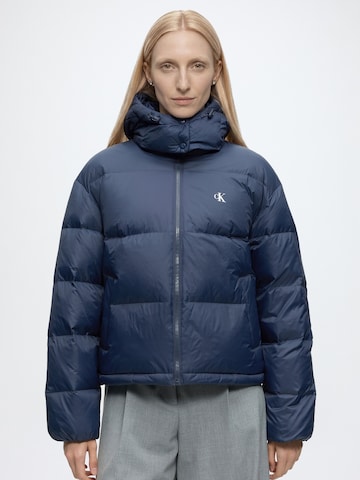 Calvin Klein Jeans Vinterjacka 'ESSENTIAL' i blå: framsida