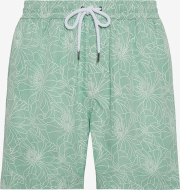 Shorts de bain Boggi Milano en vert : devant