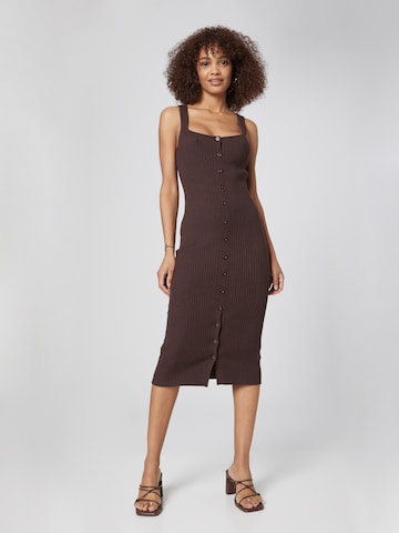 Daahls by Emma Roberts exclusively for ABOUT YOU Knitted dress 'Tessa' in Brown: front