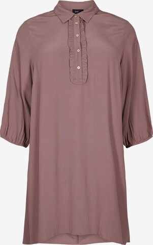 Zizzi Tunic 'XLUCI' in Brown: front