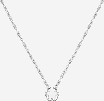 Pure Schmuck Ketting 'Clover Perlmutt' in Zilver: voorkant