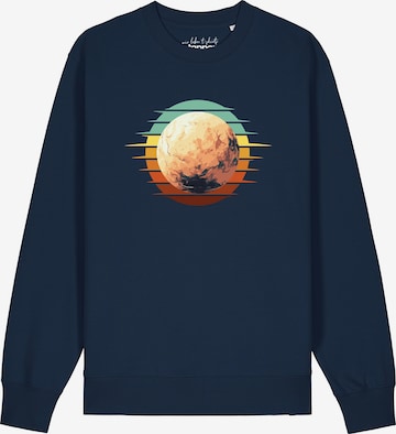 Sweat-shirt 'Pluto Retro Sunset' Watapparel en bleu : devant