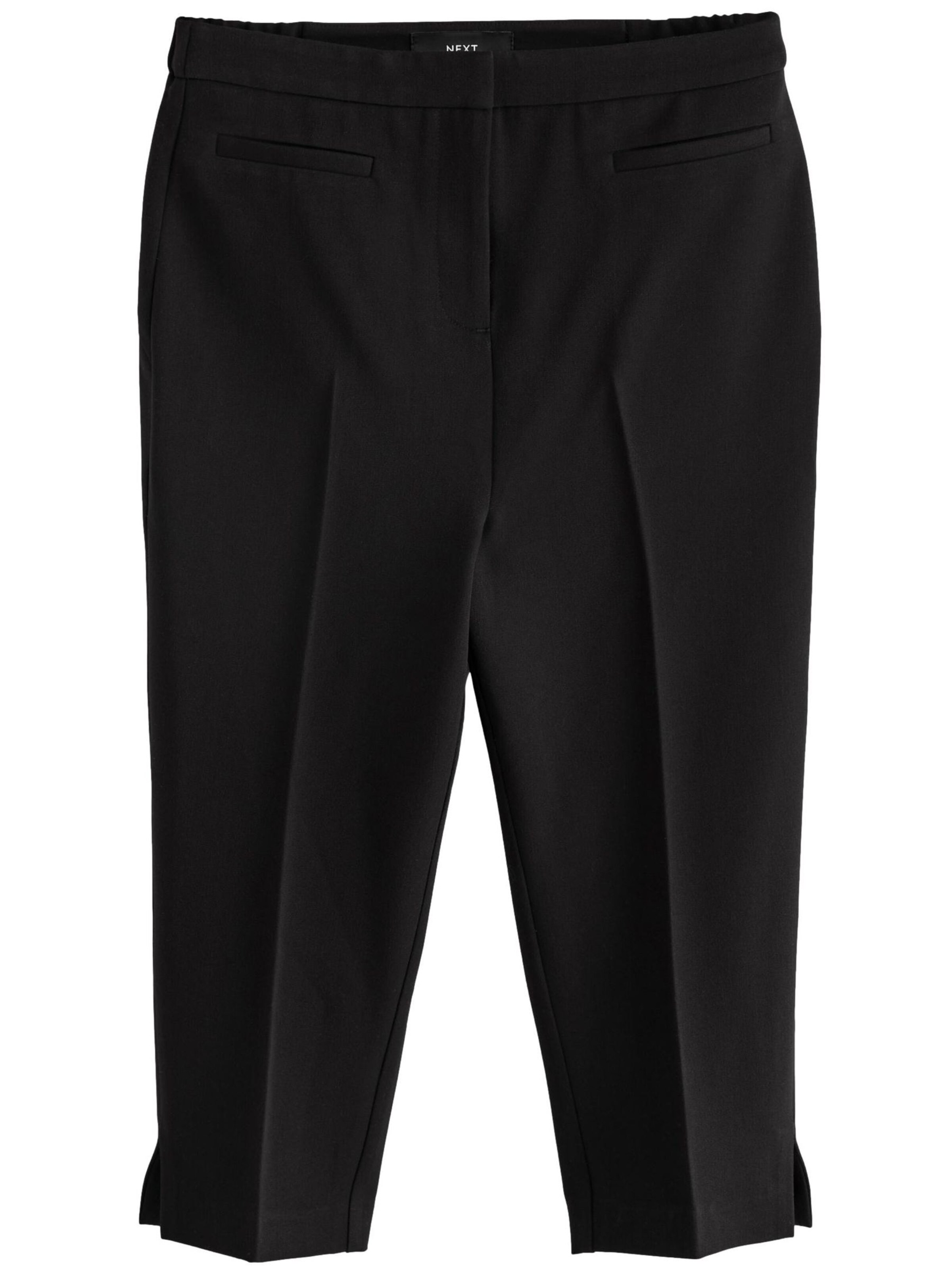 Next Regular Trousers with creases in Black: front