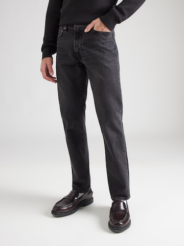 Abercrombie & Fitch Slimfit Jeans i svart: framsida