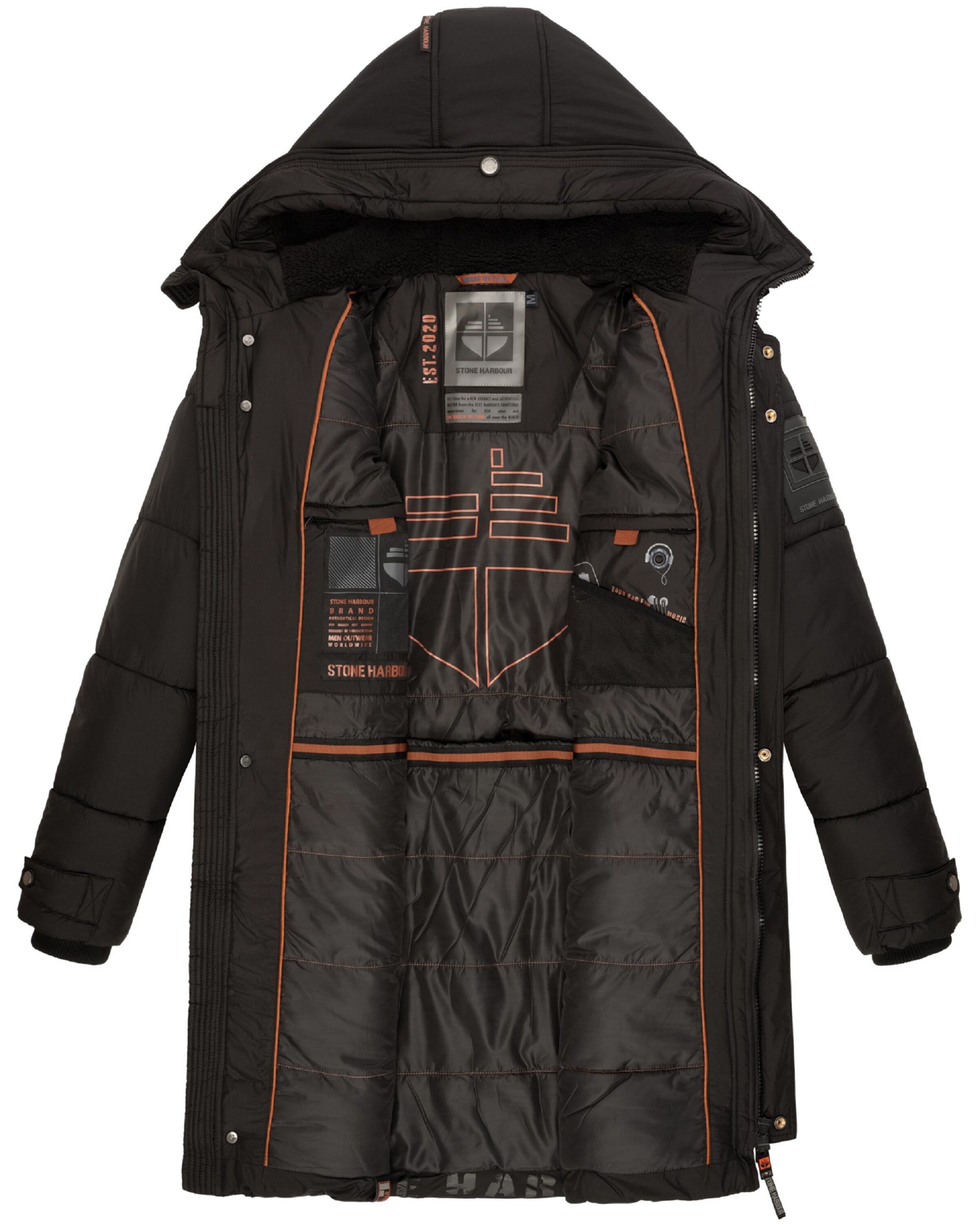 STONE HARBOUR Зимна парка 'Beviis' в черно