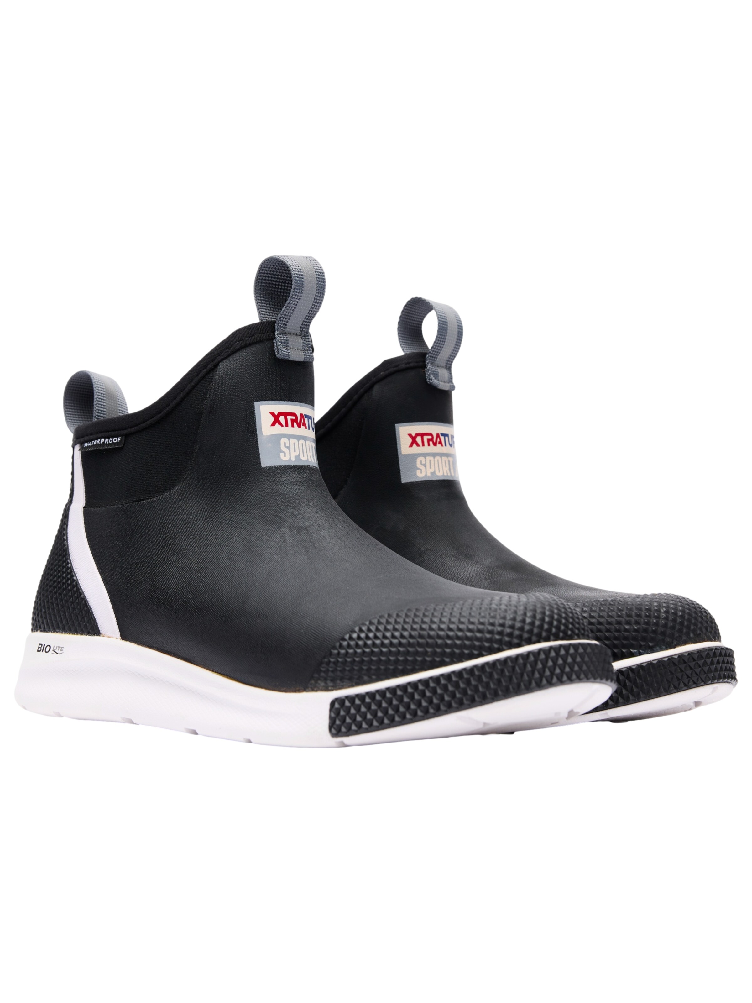 XtraTuf Rubber Boots 'Ankle Deck Boot Sport' in Black