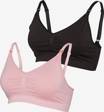 MAMALICIOUSBustier Grudnjak za dojenje 'MLIlja' - roza boja: prednji dio