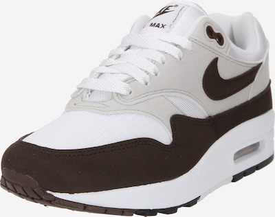 Nike Sportswear Baskets basses 'Air Max 1 87' en brun foncé / gris / blanc, Vue avec produit