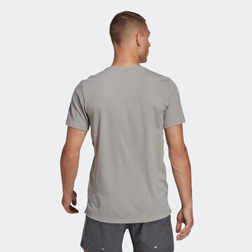 T-Shirt fonctionnel 'Own The Run Heather' ADIDAS PERFORMANCE en gris
