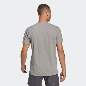 ADIDAS PERFORMANCE Functioneel shirt 'Own The Run Heather' in Grijs