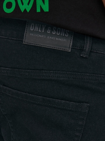 Only & Sons ضيق جينز 'WARP' بلون أسود