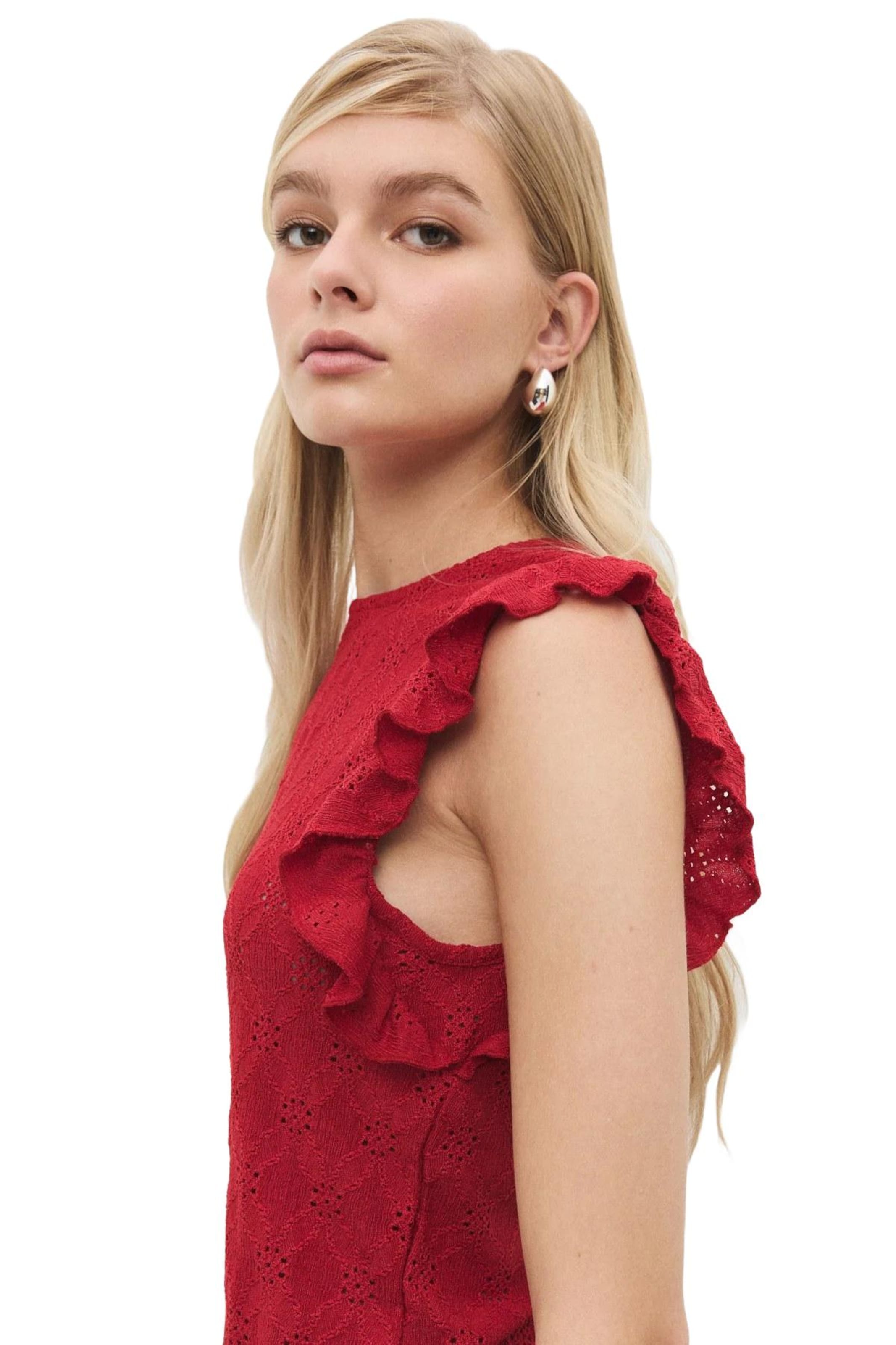 No Matter What Bluse in Rot