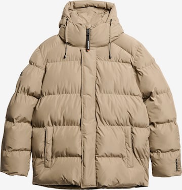 Superdry & Co Winter Jacket in Beige: front