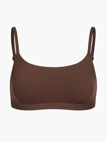 Bustino Reggiseno 'Scoop Bralette' di cfab (formerly creamy fabrics) in marrone: frontale