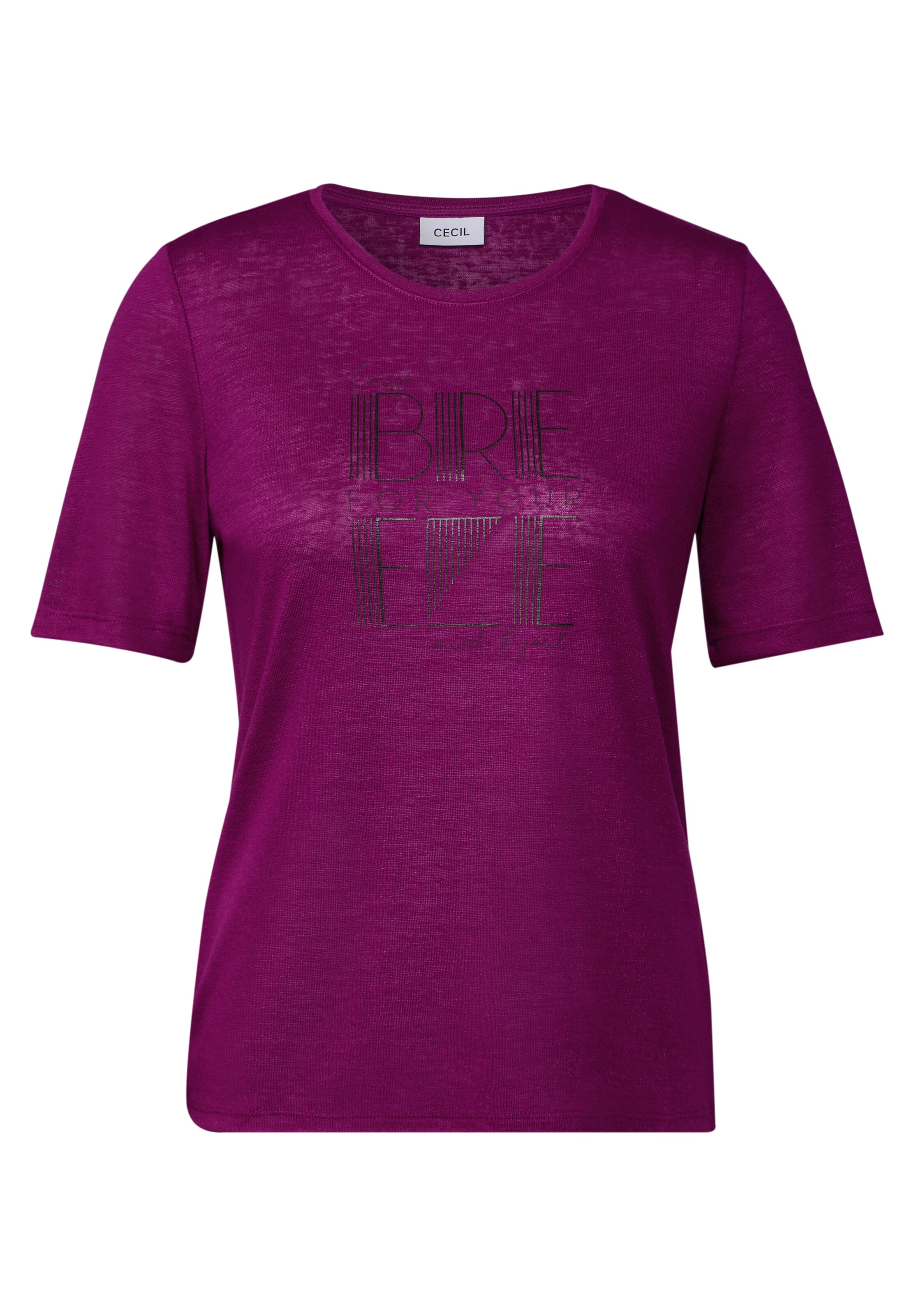 CECIL T-Shirt in Lila: Vorderseite