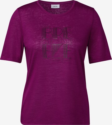CECIL T-Shirt in Lila: Vorderseite