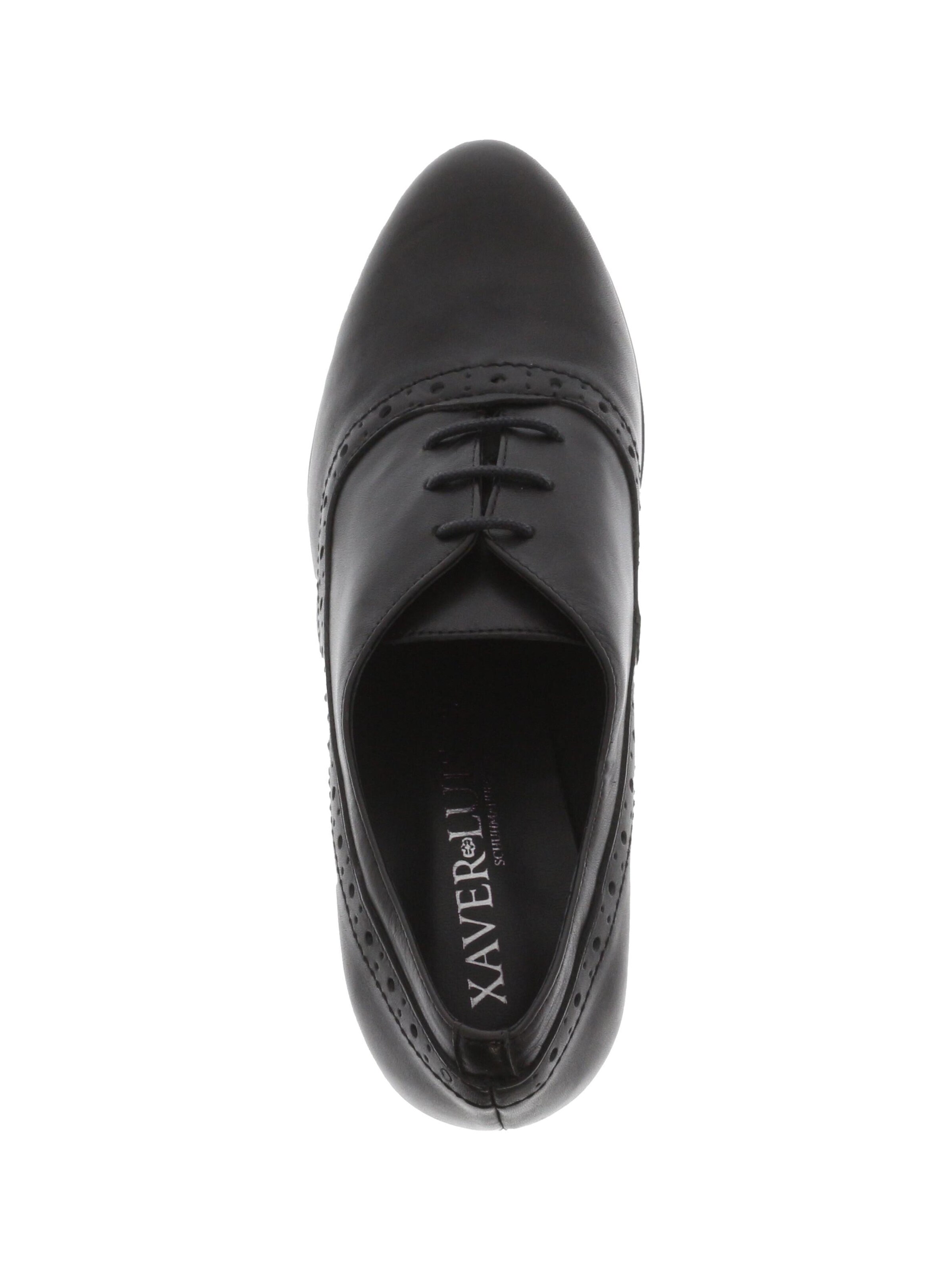 XAVER LUIS Schuhmanufaktur Hochfrontpumps 'Sophia' in Schwarz