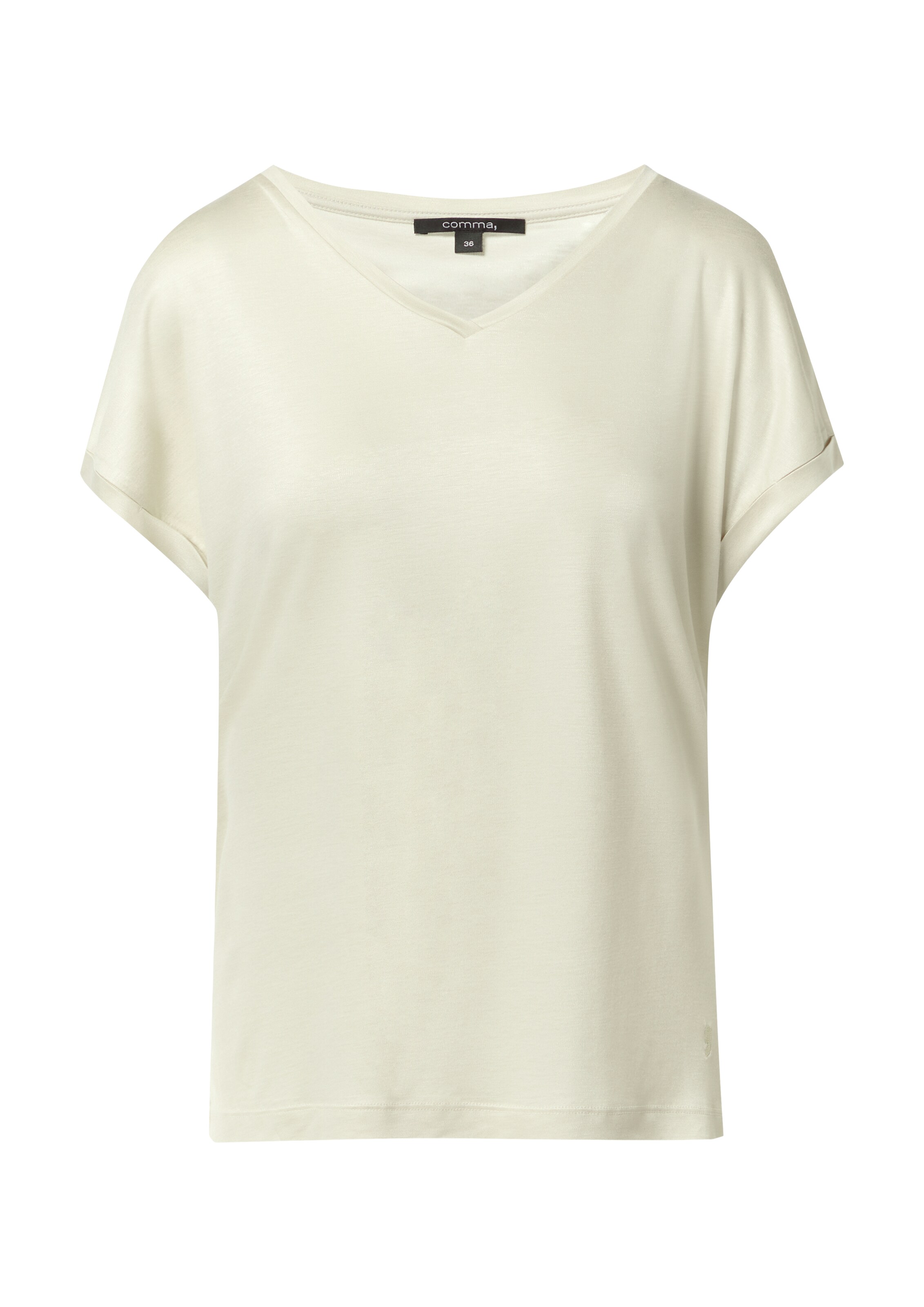 T-shirt COMMA en beige : devant