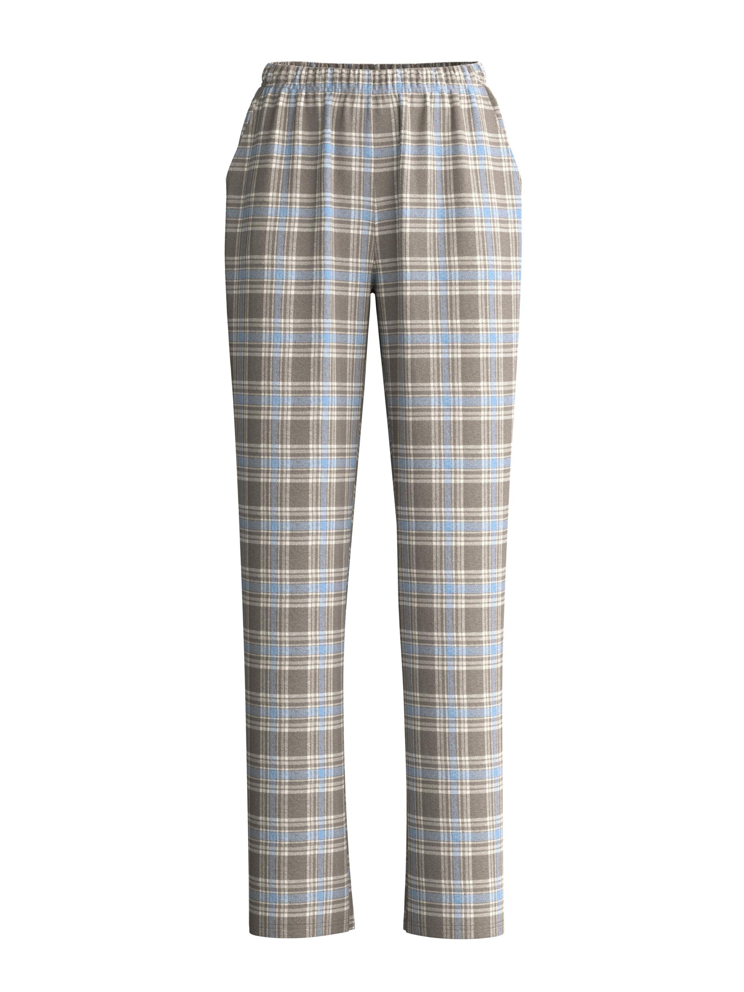CALIDA Pyjamabroek 'Alpine M&M' in Bruin: voorkant