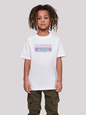 T-Shirt 'Disney Jasmine See The World' F4NT4STIC en blanc : devant