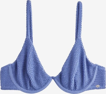 Next Bustier Bikinitoppi värissä sininen: etupuoli