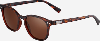 PUMA Sunglasses 'INJECTION' in Brown / Cognac / White, Item view